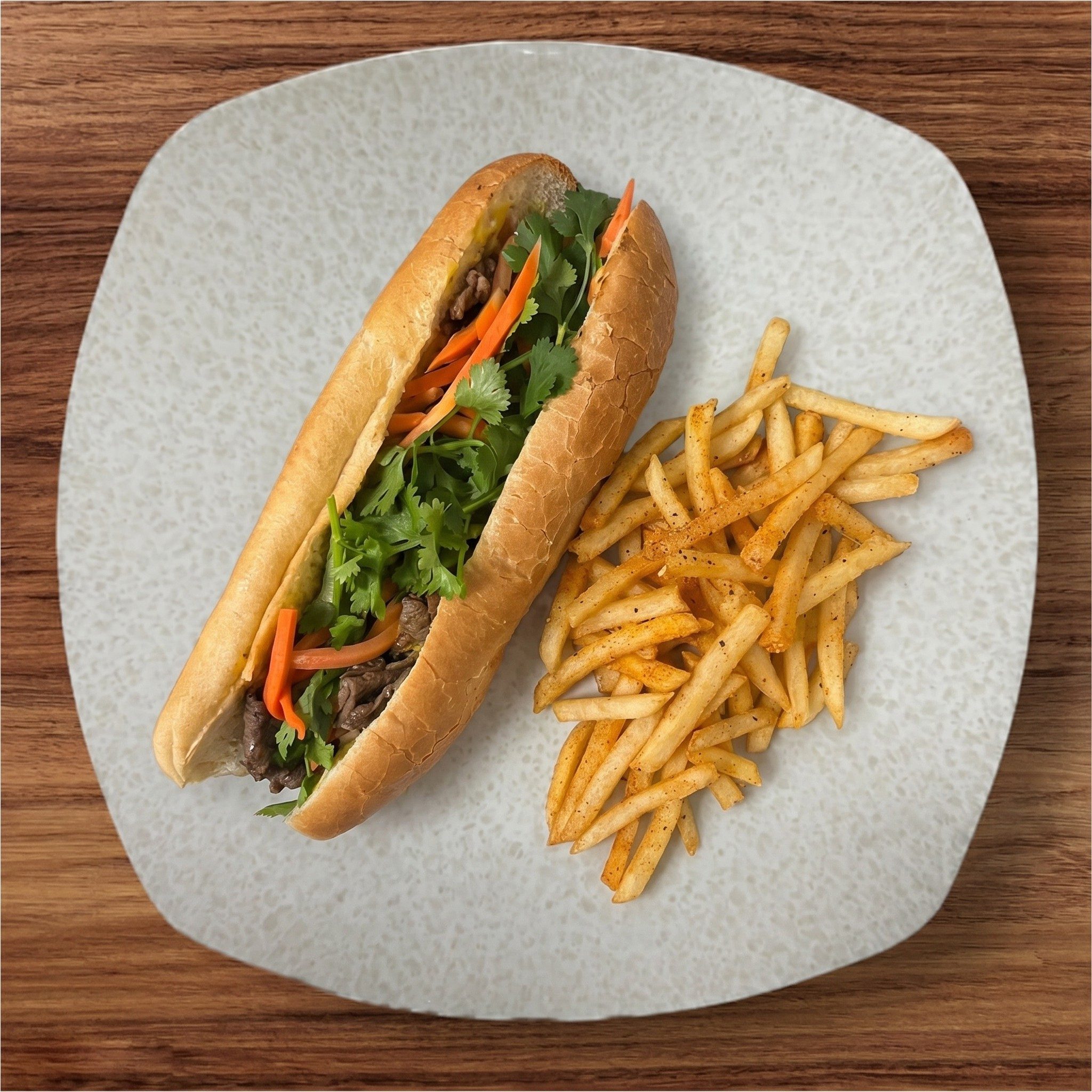Combo Pork Sandwich.