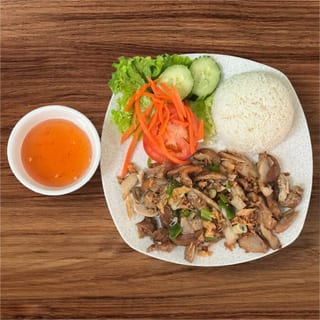 Grilled Chicken with Rice - Cơm Gà Nướng