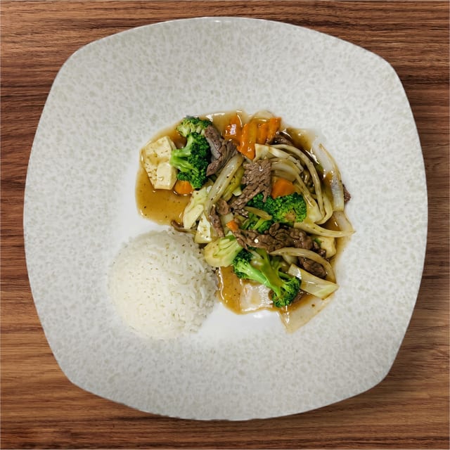 Beef with Mixed Vegetables.