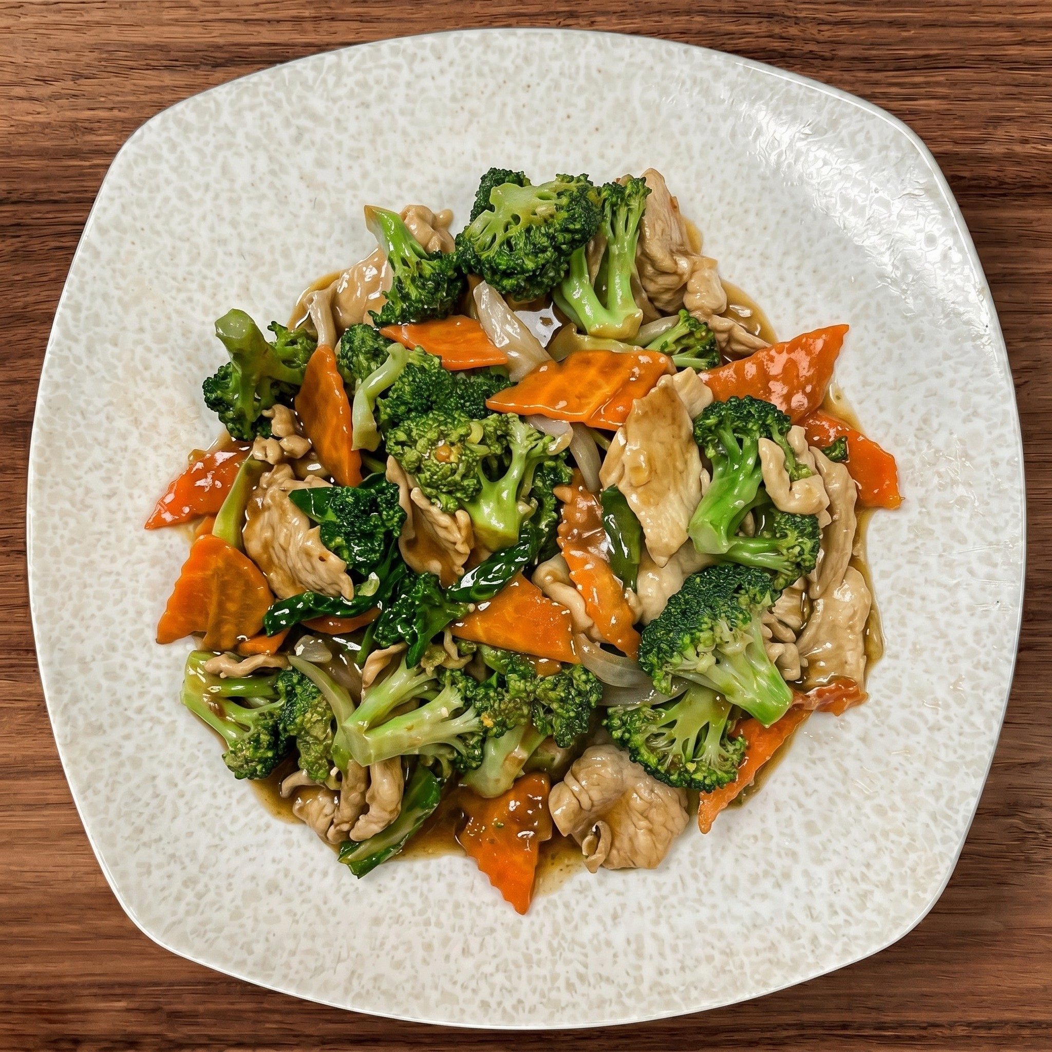 Chicken Broccoli with Steam Rice.