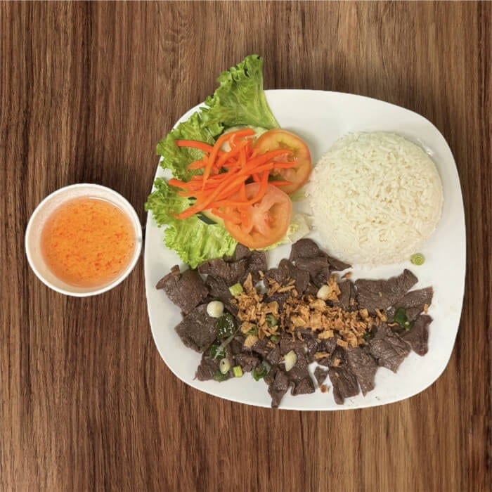 Grilled Beef with Rice.