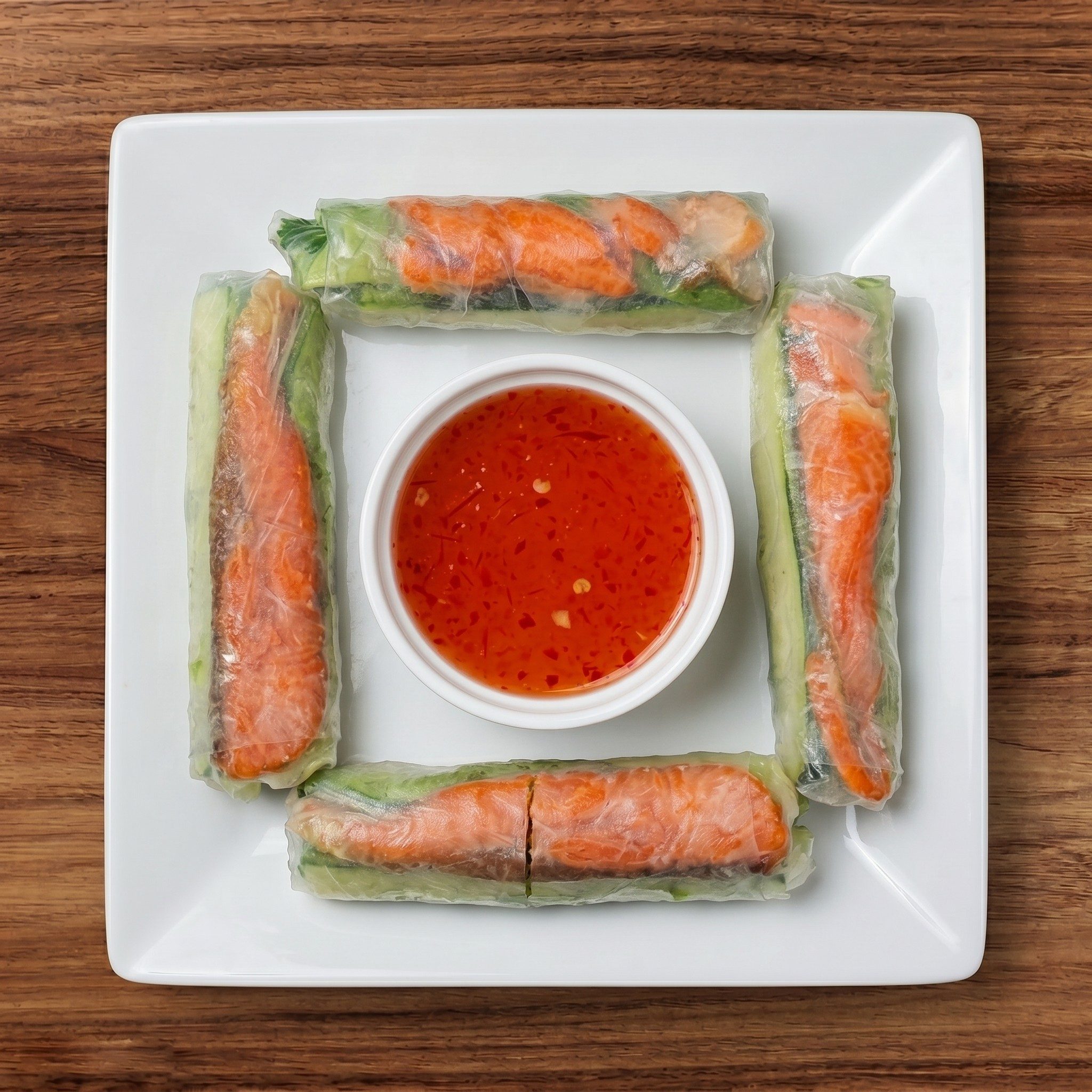 Grilled Salmon Rolls.