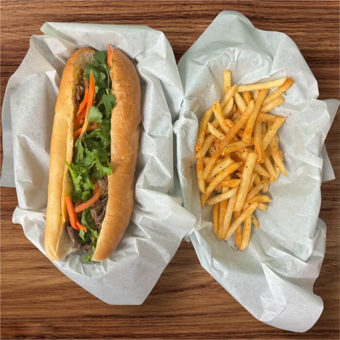 Combo Pork Sandwich.